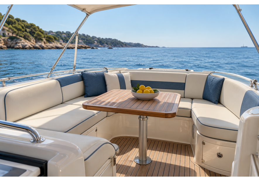 Materiali per la nautica: cuscini, tendalini e coperture